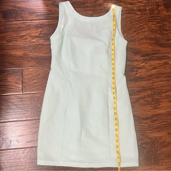 NWOT Lauren James Mint Green Sleeveless Seersucker Dress Size Medium - Picture 8 of 11